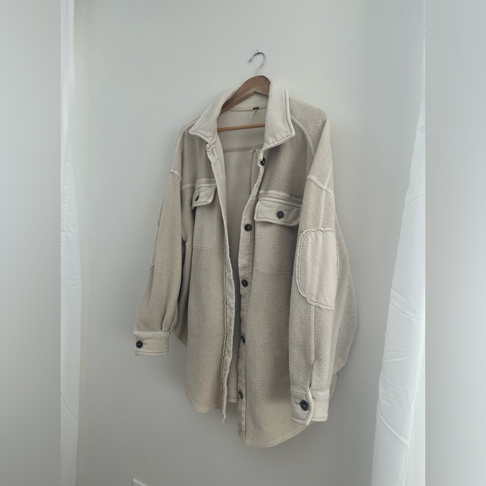 FREE PEOPLE Ruby Jacket / Shacket, stone colour, excellent cond, Medium